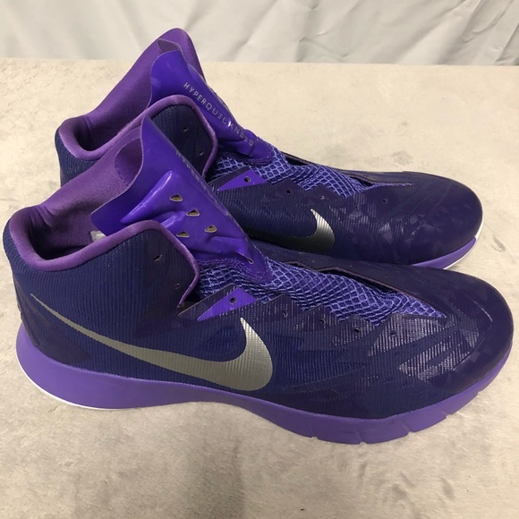 Nike Lunar Hyperquickness Purple Basketball Shoes - Picture 3 of 6